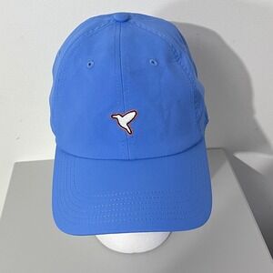 Birddogs Performance Hat Mens OSFM Blue Bird Logo Adjustable Strap Cap